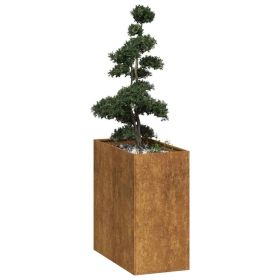 Planter Rusty Weathering Steel Large Decorative Inlays Planter