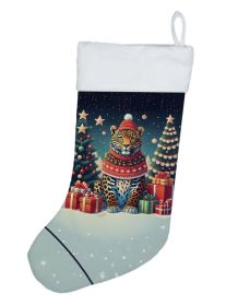 Leopard Christmas Christmas Stocking Fireplace Hanging Stockings Christmas Season Party Decor Family Holiday Decorations