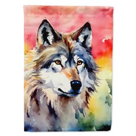 Wolves Wolf House Flag Large Porch Sleeve Pole Decorative Outside Yard Banner Artwork Wall Hanging, Polyester, House Size, Multicolor (Option: default)