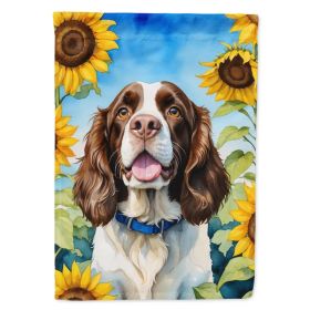 English Springer Spaniel in Sunflowers Garden Flag Mailbox Flag Decorative Yard Flag Banner Outside Patio Artwork Yard Flower Beds, Garden Size, (Option: default)