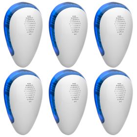 6 Pack Ultrasonic Pest Repeller Indoor Plug In Bug Repellent Mosquito Spider Ant Roaches Mice Control For Bedroom Garage Warehouse Office (Option: 6Pack)