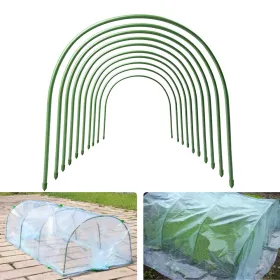 12PC 4ft*0.31inch Small Greenhouse Plastic Elbows, Garden Arch Support Accessories, Greenhouse Arch Pole Connecting Pipes, Support Fixtures (Option: 12pc)