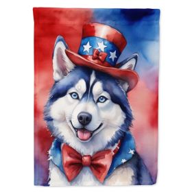 Siberian Husky Patriotic American Garden Flag Mailbox Flag Decorative Yard Flag Banner Outside Patio Artwork Yard Flower Beds, Garden Size, Multi (Option: default)