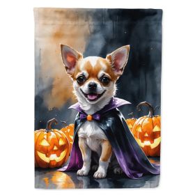 Chihuahua Puppy Halloween House Flag Large Porch Sleeve Pole Decorative Outside Yard Banner Artwork Wall Hanging, Polyester, House Size, Multicol (Option: default)