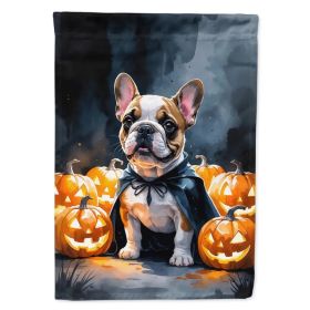 French Bulldog Puppy Halloween House Flag Large Porch Sleeve Pole Decorative Outside Yard Banner Artwork Wall Hanging, Polyester, House Size, Mul (Option: default)