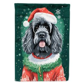 Portuguese Water Dog Christmas House Flag Large Porch Sleeve Pole Decorative Outside Yard Banner Artwork Wall Hanging, Polyester, House Size, Mul (Option: default)