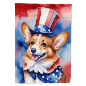Corgi Patriotic American Garden Flag Mailbox Flag Decorative Yard Flag Banner Outside Patio Artwork Yard Flower Beds, Garden Size, Multicolor (Option: default)