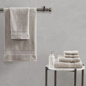 100% Egyptian Cotton 6 Piece Towel Set (Color: as Pic)
