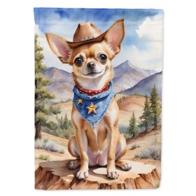 Chihuahua Cowboy Welcome Garden Flag Mailbox Flag Decorative Yard Flag Banner Outside Patio Artwork Yard Flower Beds, Garden Size, Multicolor (Option: default)