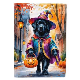 Newfoundland Halloween Trick or Treat House Flag Large Porch Sleeve Pole Decorative Outside Yard Banner Artwork Wall Hanging, Polyester, House Si (Option: default)